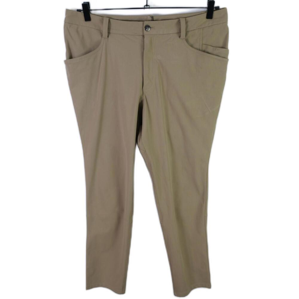 Unbranded Womens Stretch Solid Beige Skinny Khaki Chino Pants No Tag Size 36"